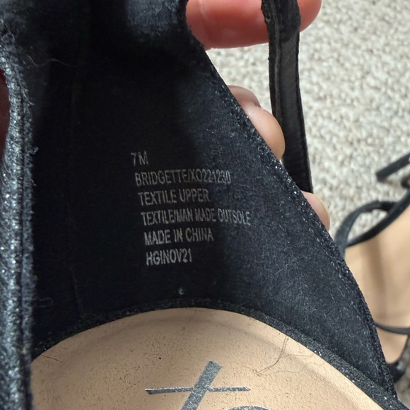 Black Strappy Stiletto Heels - Picture 11 of 11